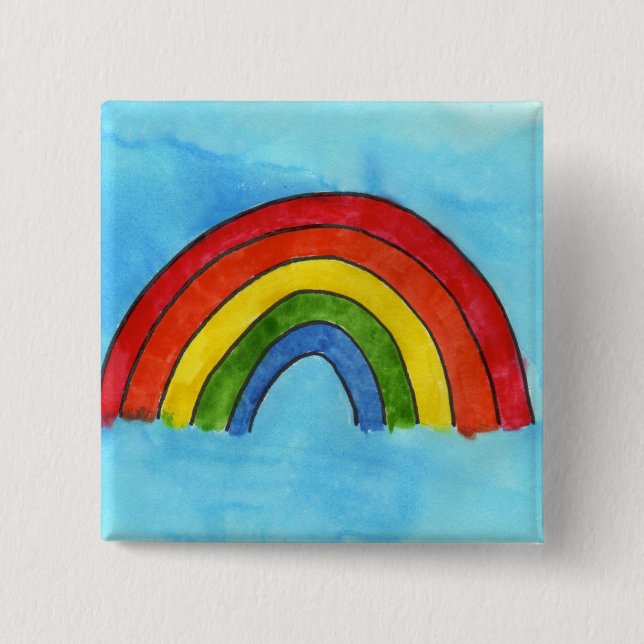 Rainbow Button (Front)