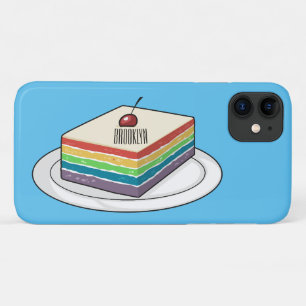 Rainbow cake cartoon illustration  Case-Mate iPhone case