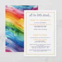 Rainbow Cake Wedding