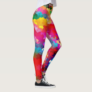 Rainbow Camouflage Leggings - Colourful Pants