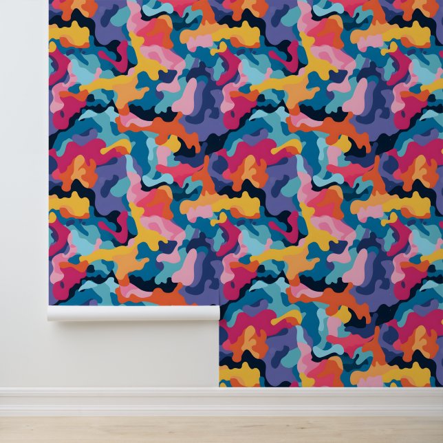Rainbow Camouflage Wallpaper (Application)