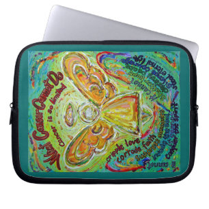 Rainbow Cancer Cannot Angel Computer Sleeve Bag