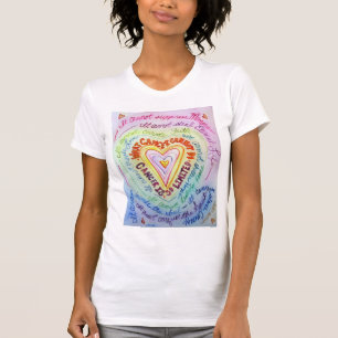 Rainbow Cancer Heart and Cancer Cannot Do Shirt
