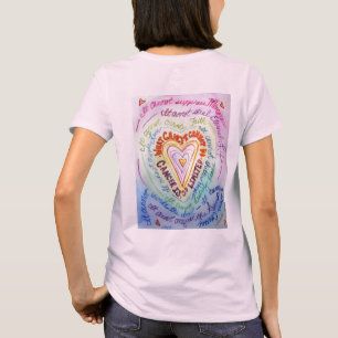 Rainbow Cancer Heart T-shirt