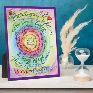 Rainbow Cancer Poem Affirmation Art Plaque