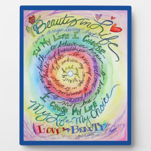 Rainbow Cancer Poem Affirmation Art Print Plaque