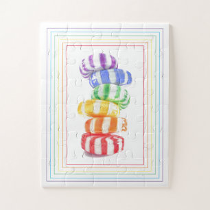 RAINBOW CANDY 11x14 Big Pieces Puzzle