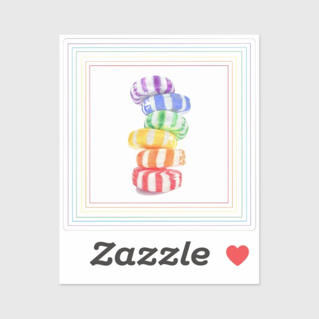 RAINBOW CANDY 2" Vinyl Sticker (Sheet)