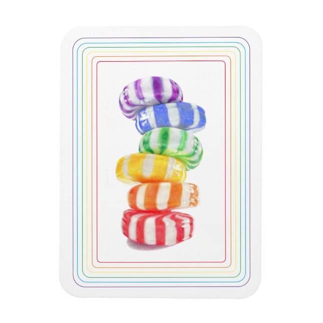 RAINBOW CANDY 3x4 Flexible Magnet (Vertical)