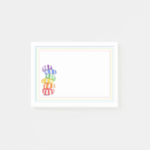 RAINBOW CANDY 4x3 Post It Notepad