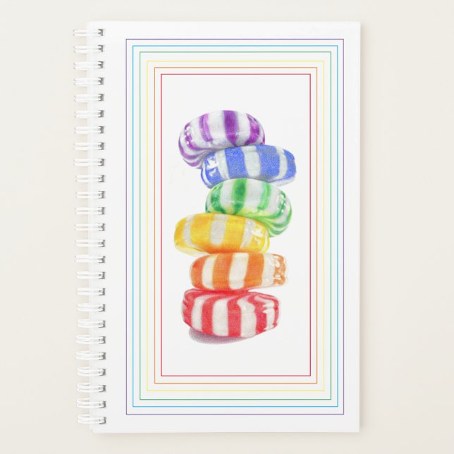 RAINBOW CANDY 5.5x8.5 Planner Calendar (Front)