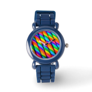 Rainbow Candy Cane Watch