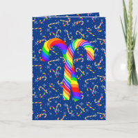Rainbow Candy Canes Pride Christmas