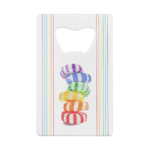 RAINBOW CANDY Credit Card Bottle Opener