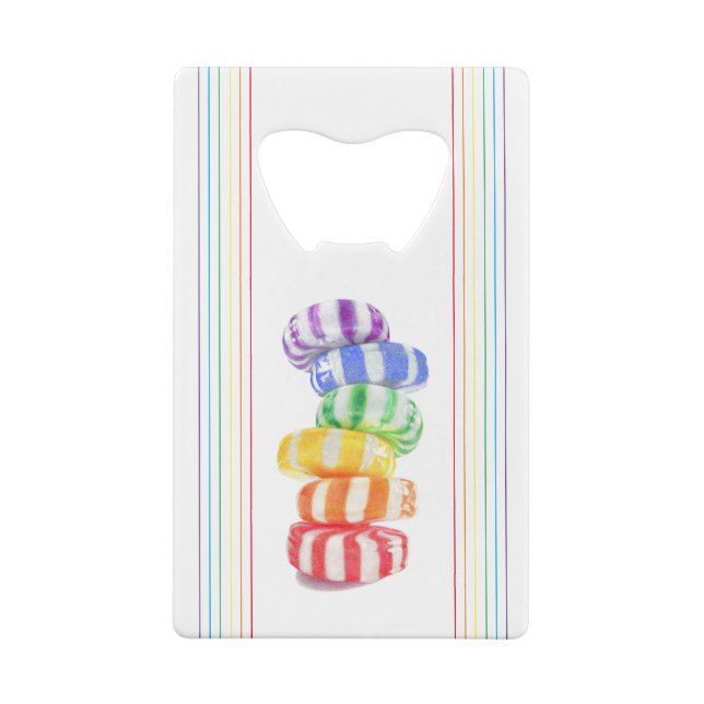 RAINBOW CANDY Credit Card Bottle Opener (Back)