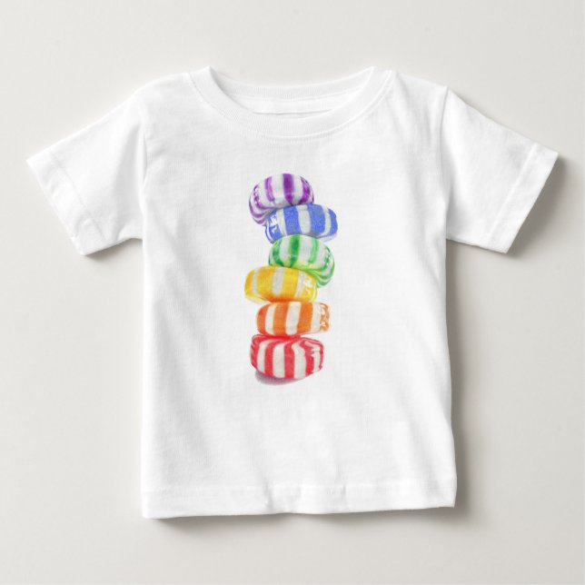RAINBOW CANDY Infant T Shirt (Front)