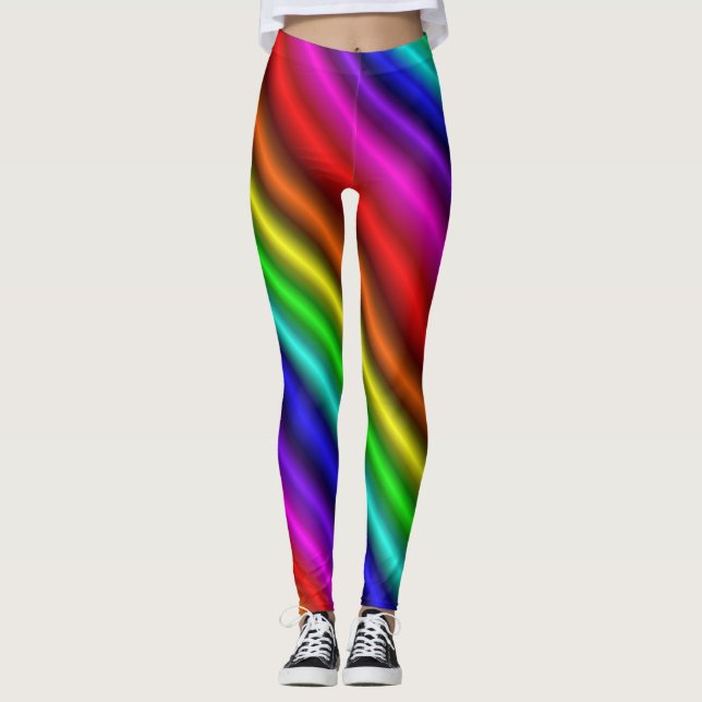 Rainbow Candy Leggings (Front)
