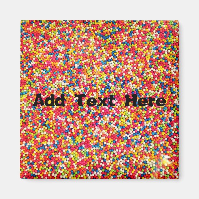 Rainbow Candy Sprinkles Magnet (Front)