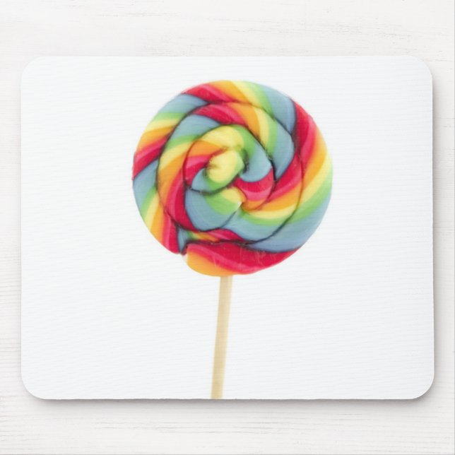 rainbow candy sucker mouse pad (Front)