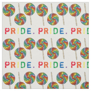 Rainbow Candy Sweet Lolly Lollipop Gay Pride LGBT Fabric