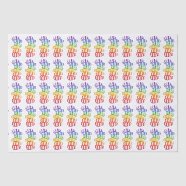 RAINBOW CANDY Tissue Paper (Front)
