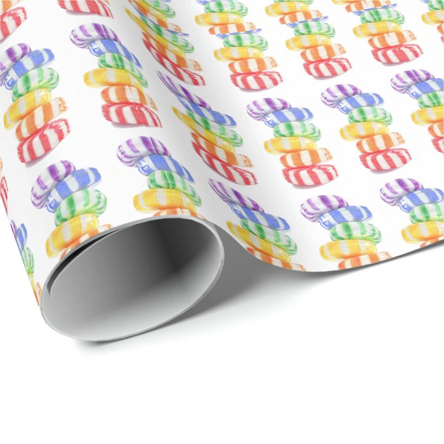 RAINBOW CANDY Wrapping Paper (Roll Corner)