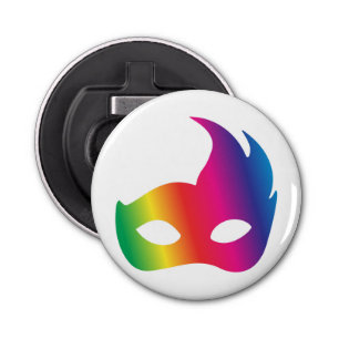 Rainbow Carnival Mask Bottle Opener
