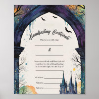 Rainbow Castle Garden Path Handfasting Certificate