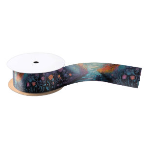 Rainbow Castle Garden Path Pagan Handfasting Satin Ribbon