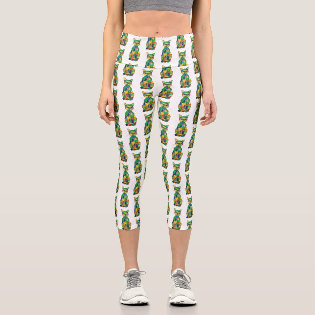 Rainbow Cat Capris (Front)