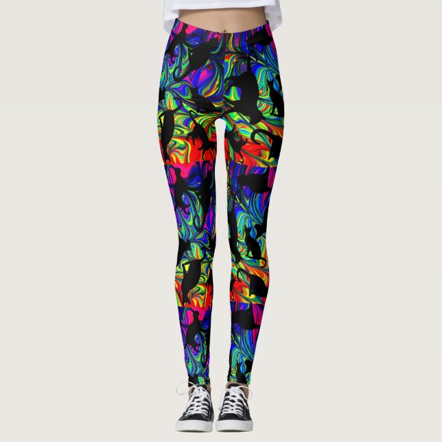 Rainbow Cat Leggings (Front)