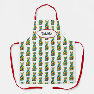 Rainbow Cat Name Apron