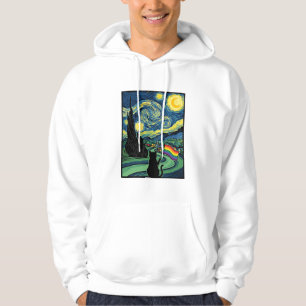 Rainbow Cat Night Landscape Vector Shirt Design_1