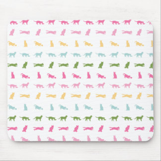 Rainbow Cat Pattern Mouse Pad