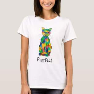 Rainbow Cat Purrfect T-Shirt