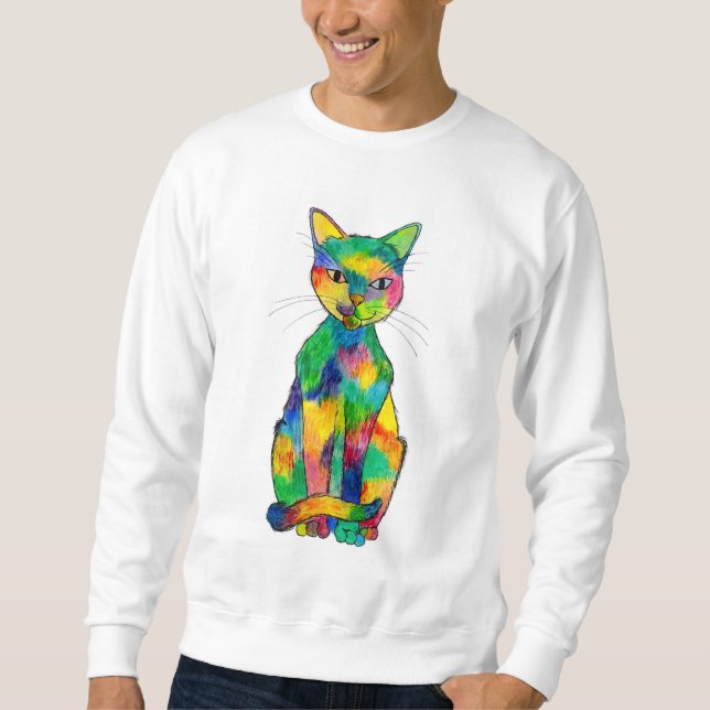 Rainbow Cat Sweatshirt (Front)