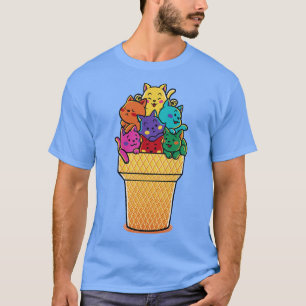 Rainbow Cats Icecream by Tobe Fonseca T-Shirt