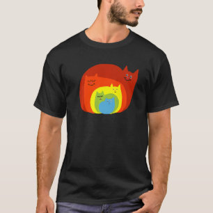 Rainbow Cats Rainbow Kittens  Cats Lgbt Lgbtq Prid T-Shirt