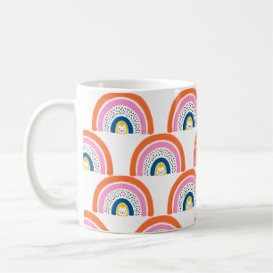 Rainbow cats seamless kids pattern. Cute hand draw Coffee Mug