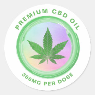 Rainbow CBD Oil Labels