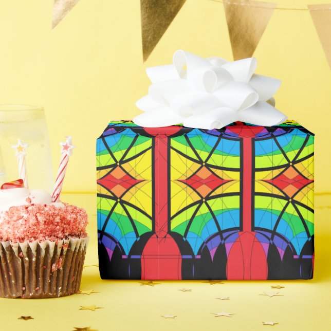 Rainbow Celebrations 2 Wrapping Paper (Birthday Party)