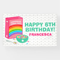 Rainbow Cereal Birthday Party