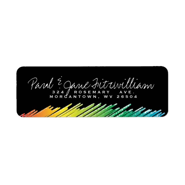 Rainbow chalk. (Front)