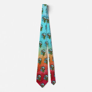 Rainbow Chameleon Tie