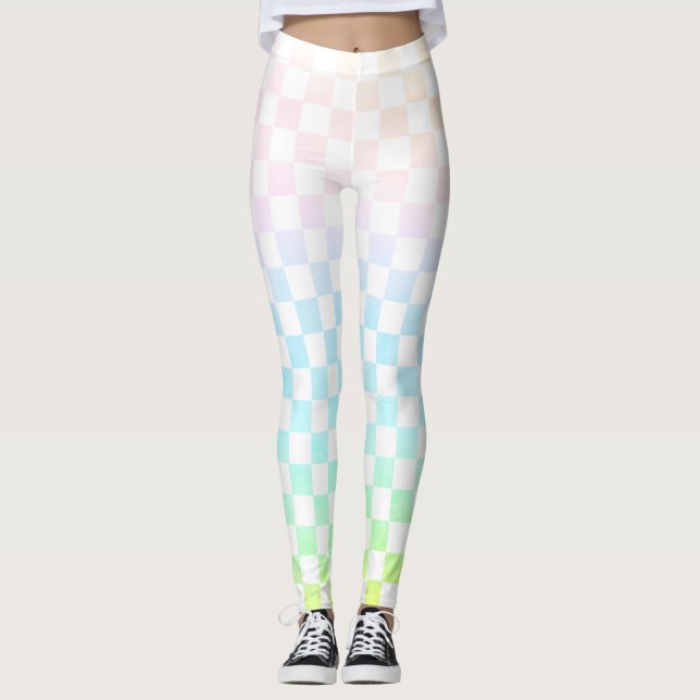 Rainbow Check Leggings (Front)