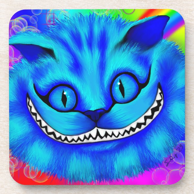 Rainbow Cheshire Coaster (Front)