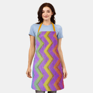 Rainbow Chevron by Shirley Taylor Apron