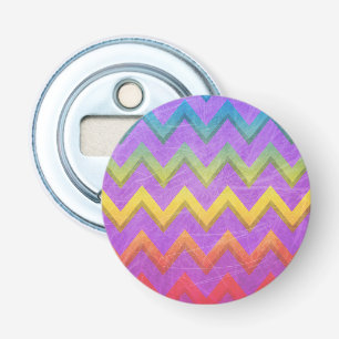 Rainbow Chevron by Shirley Taylor Bottle Opener