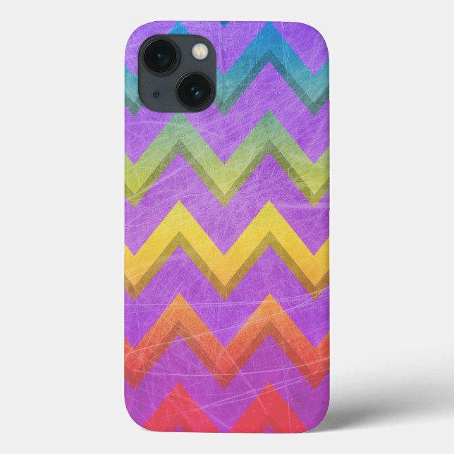 Rainbow Chevron by Shirley Taylor Case-Mate iPhone Case (Back)