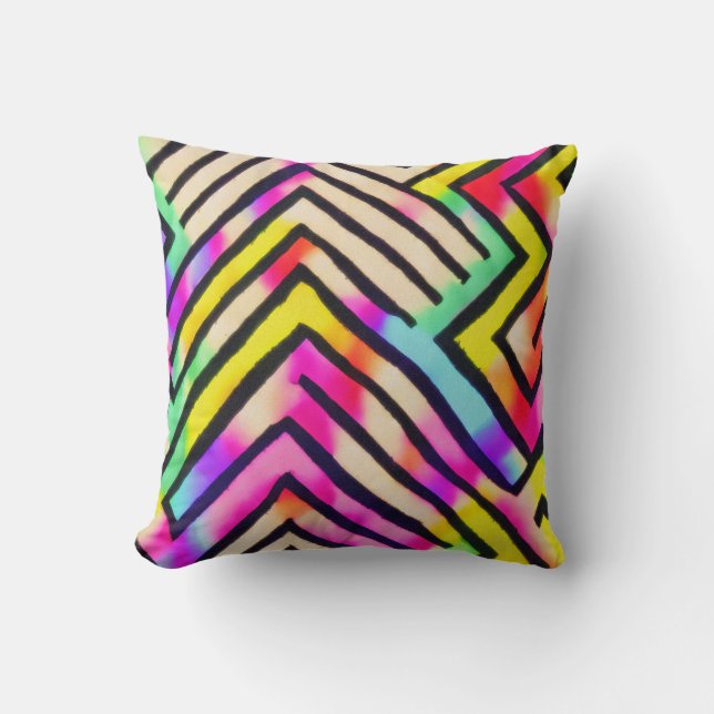 Rainbow Chevron Cushion (Front)